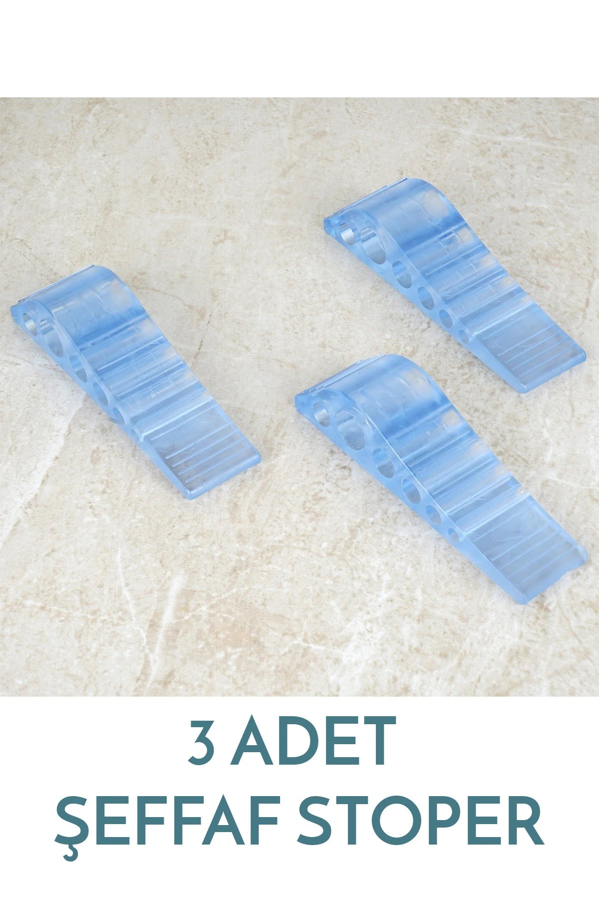 Dayanıklı 3'lü Şeffaf Stoper Kapı ve Pencere Koruyucu