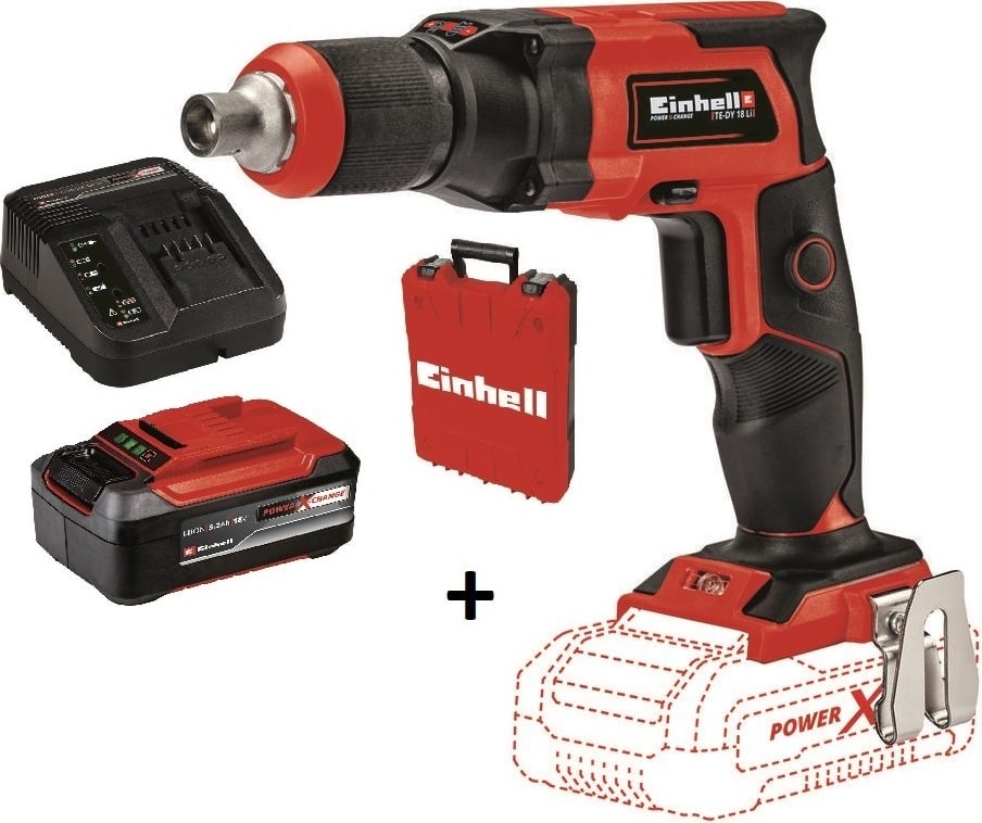EİNHELL Te-Dy Akülü Alçıpan Vidalama 18V + 5.2 Ah Plus Starter Kit