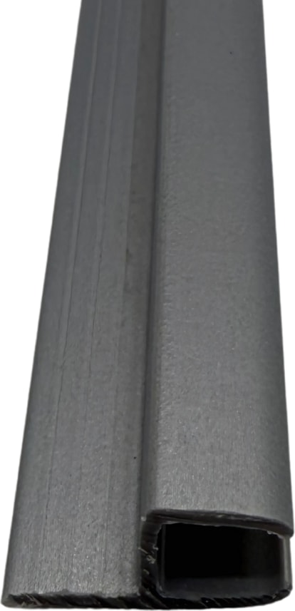 8 mm Küçük H (Y) Alüminyum Görünümlü Plastik Cam Balkon Fitili 200 cm