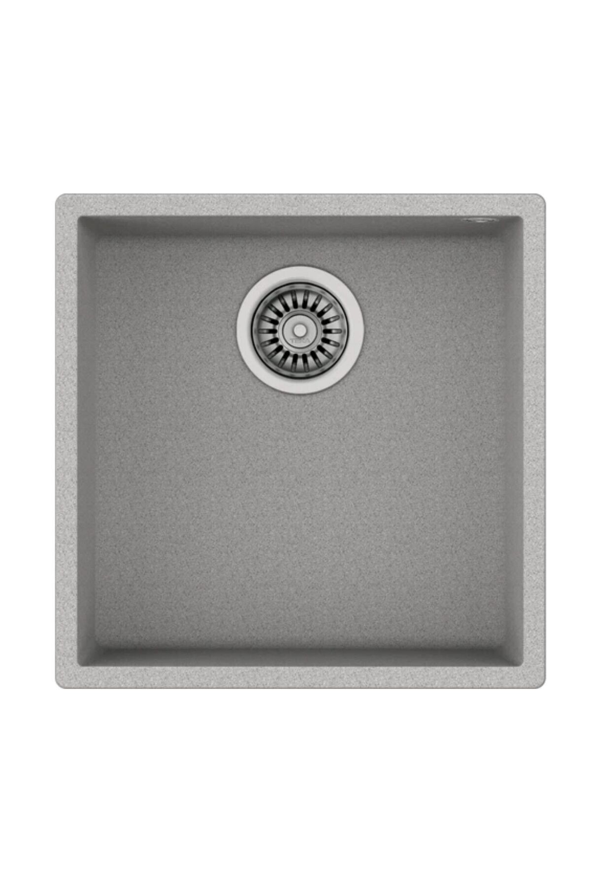 Square 40.40 TG Tek Hazneli Gri Granit Mutfak Eviyesi