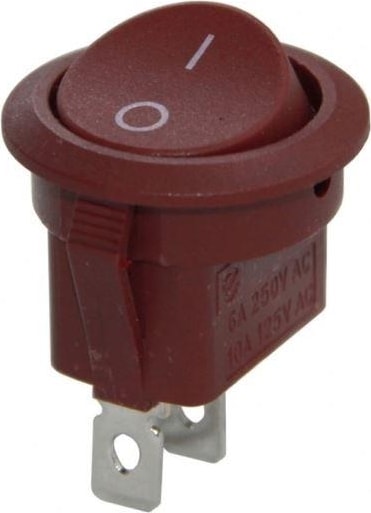 IC-133C Kahverengi Yuvarlak Işıksız Anahtar On/off Switch 2p