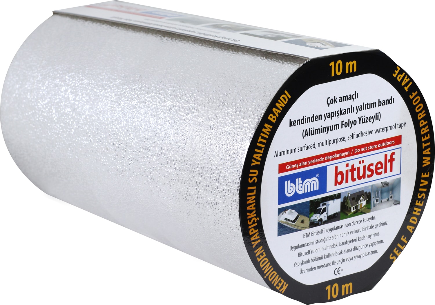 10 mt x 30 cm  Alüminyum Kaplı Oto Ses Su Yalıtım Bantı