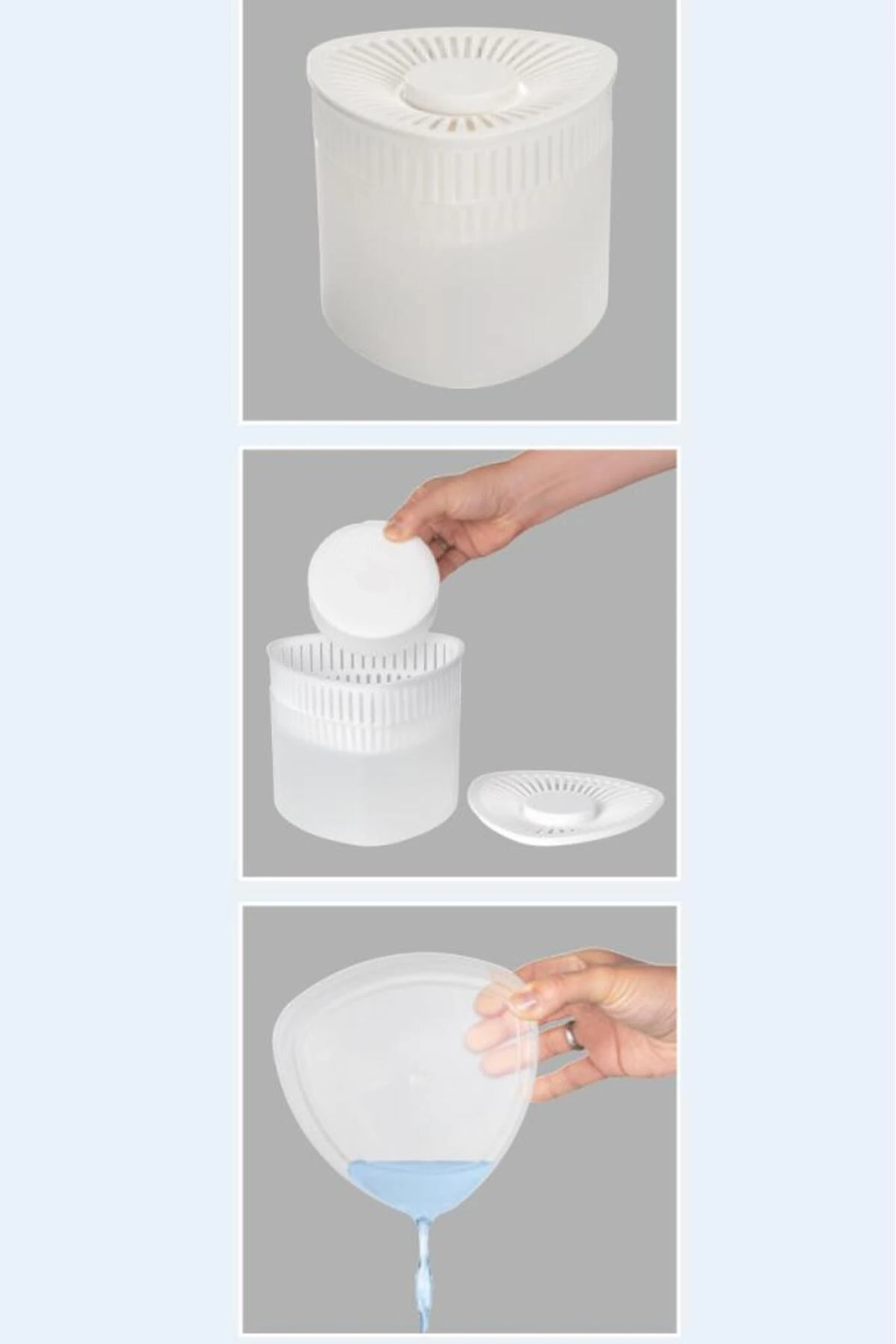 Beyaz, Portakal Üçgen Nem Alıcı Aparat Rutubet Ve Koku Giderici 500 Gram