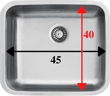D 450 Eco Tezgah Altı Dekorlu Mutfak Evyesi