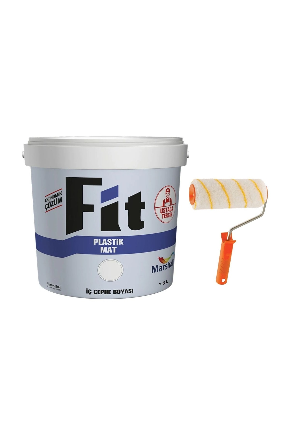 Fit Plastik Su Bazlı Iç Duvar Boyası 10kg Rulo-kokusuz-iyi Kapatır-nefes Alır-tse