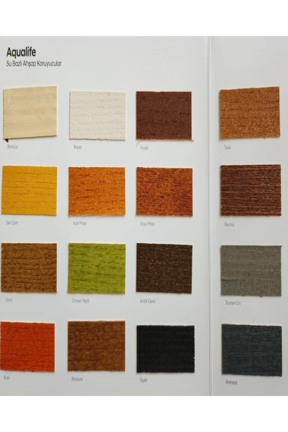 Aqualife Su Bazlı Ahşap Koruyucu Orman Yeşili 0,75 Lt.