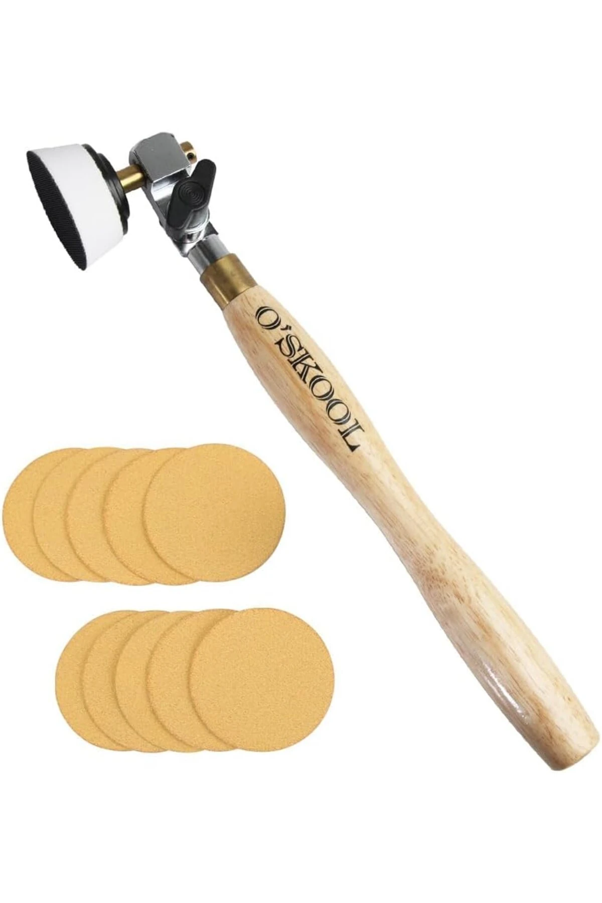 Torna Makineleri İçin Ahşap Zımpara Ünitesi Kase Zımpara Mil Başlık 50mm