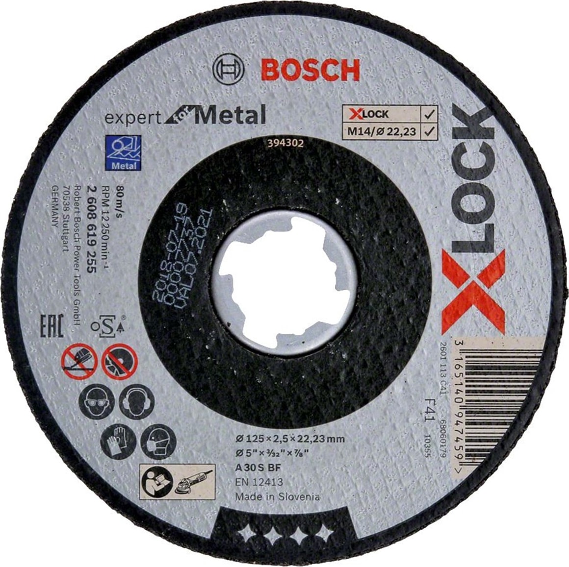 BOSCH X-Lock 125*2,5 Expert For Metal Düz Kesici - 2608619255