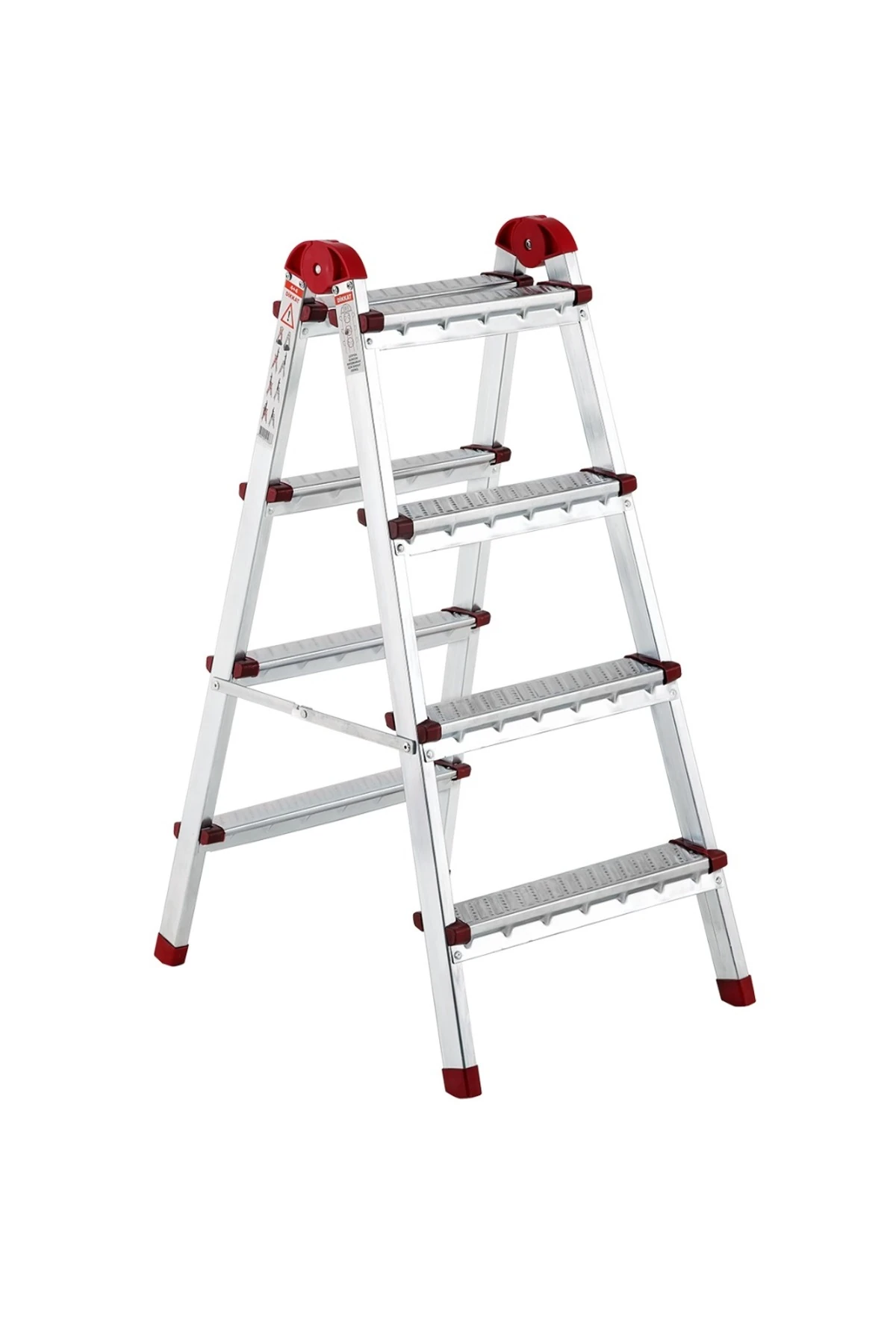 Çift Çıkışlı Katlanabilir Ev Tipi Merdiven 4+4 Basamak