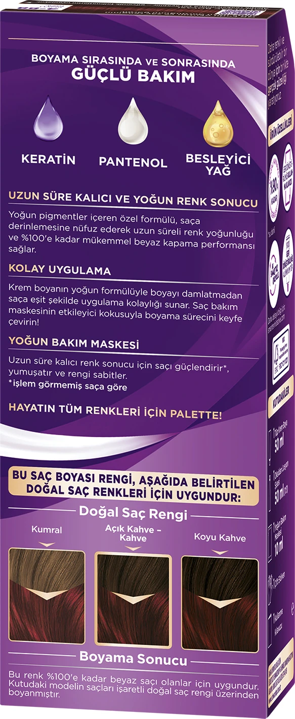 Saç Boyası 4-88 Koyu Kızıl Saç Boyası