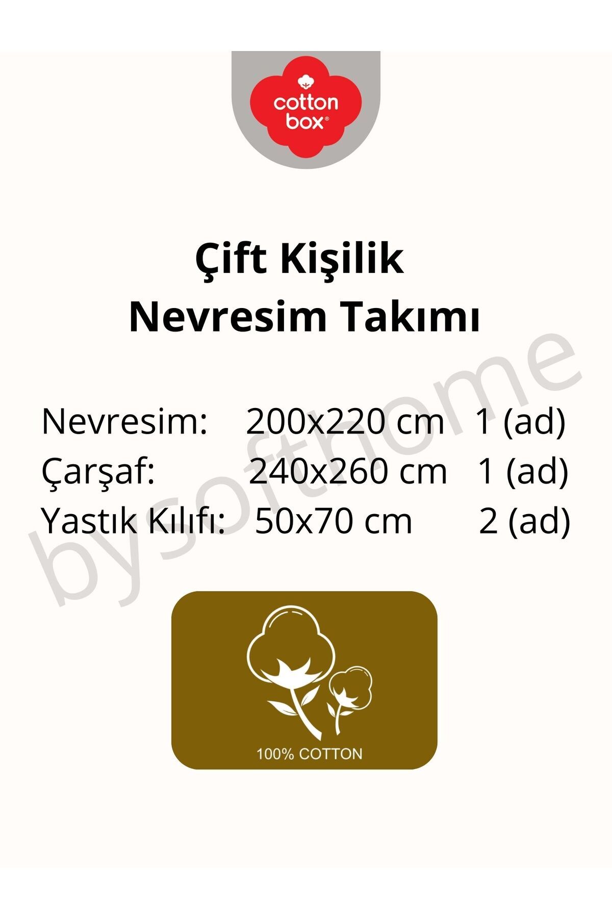 VESTIGE BEJ DUAL SERI Ranforce Çift Kişilik Nevresim Takımı %100 Pamuk