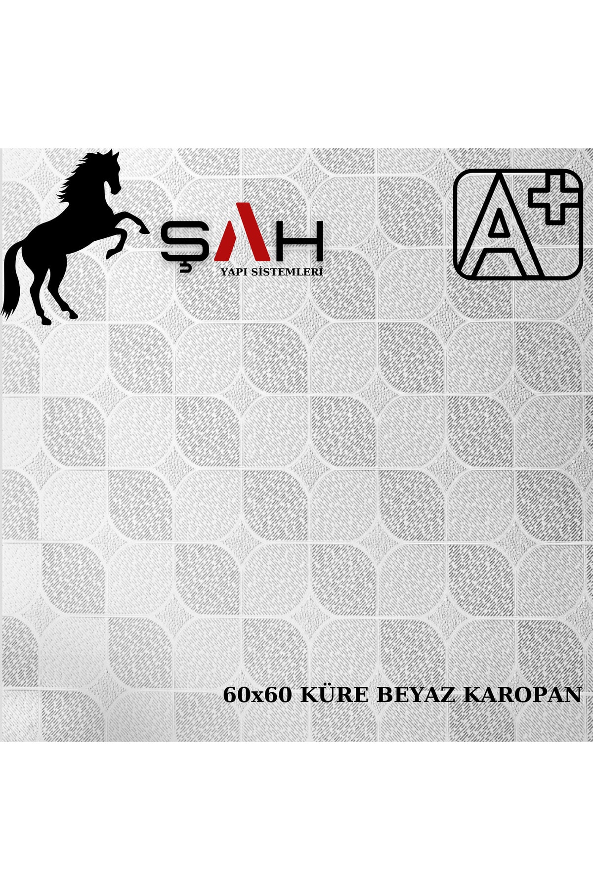 KAROPAN KÜRE BEYAZ 60X60 3.6M² 10 LEVHA