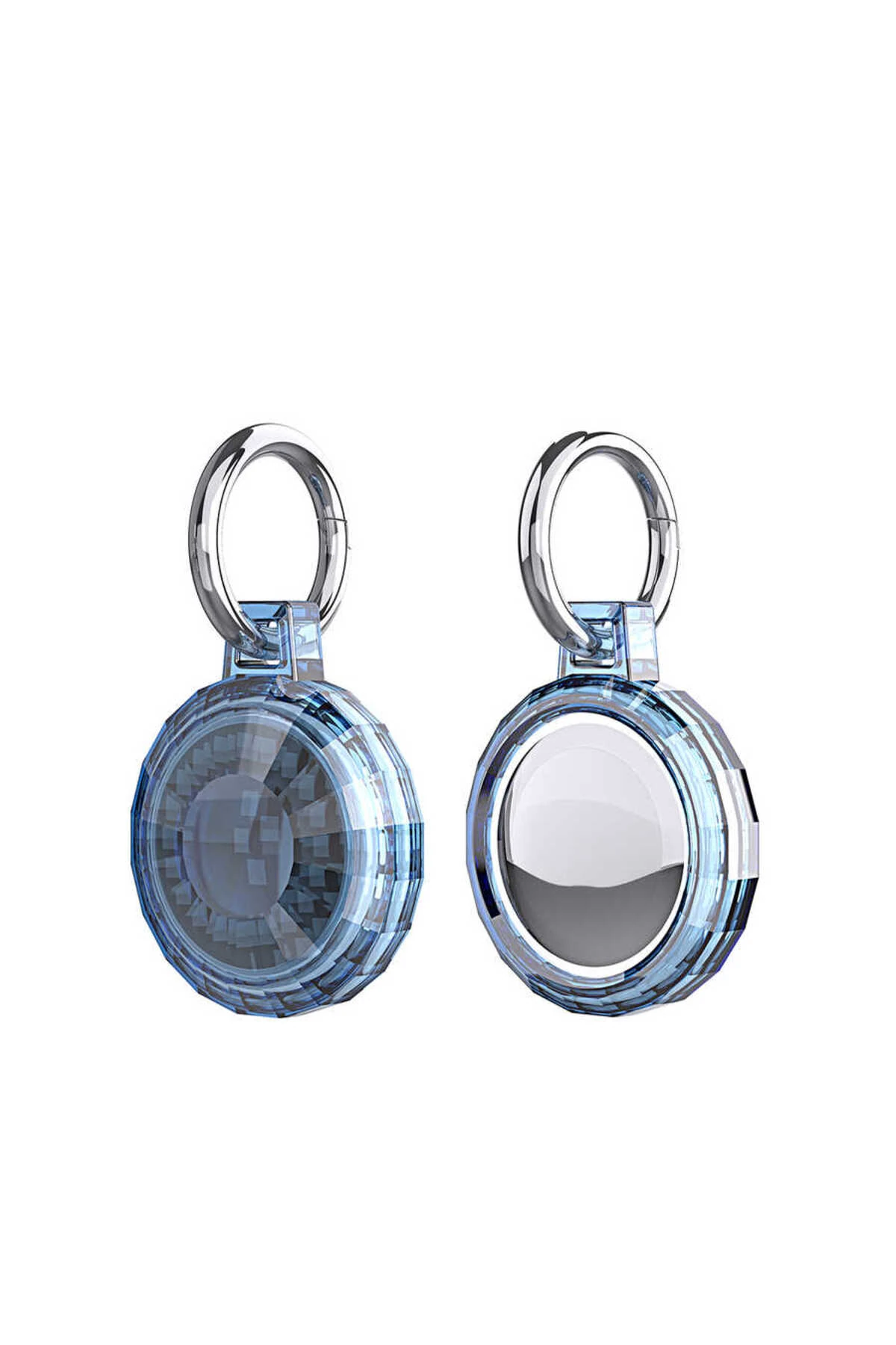 ATA Airtag 04 Uyumlu Silikon Anahtarlık-Mavi