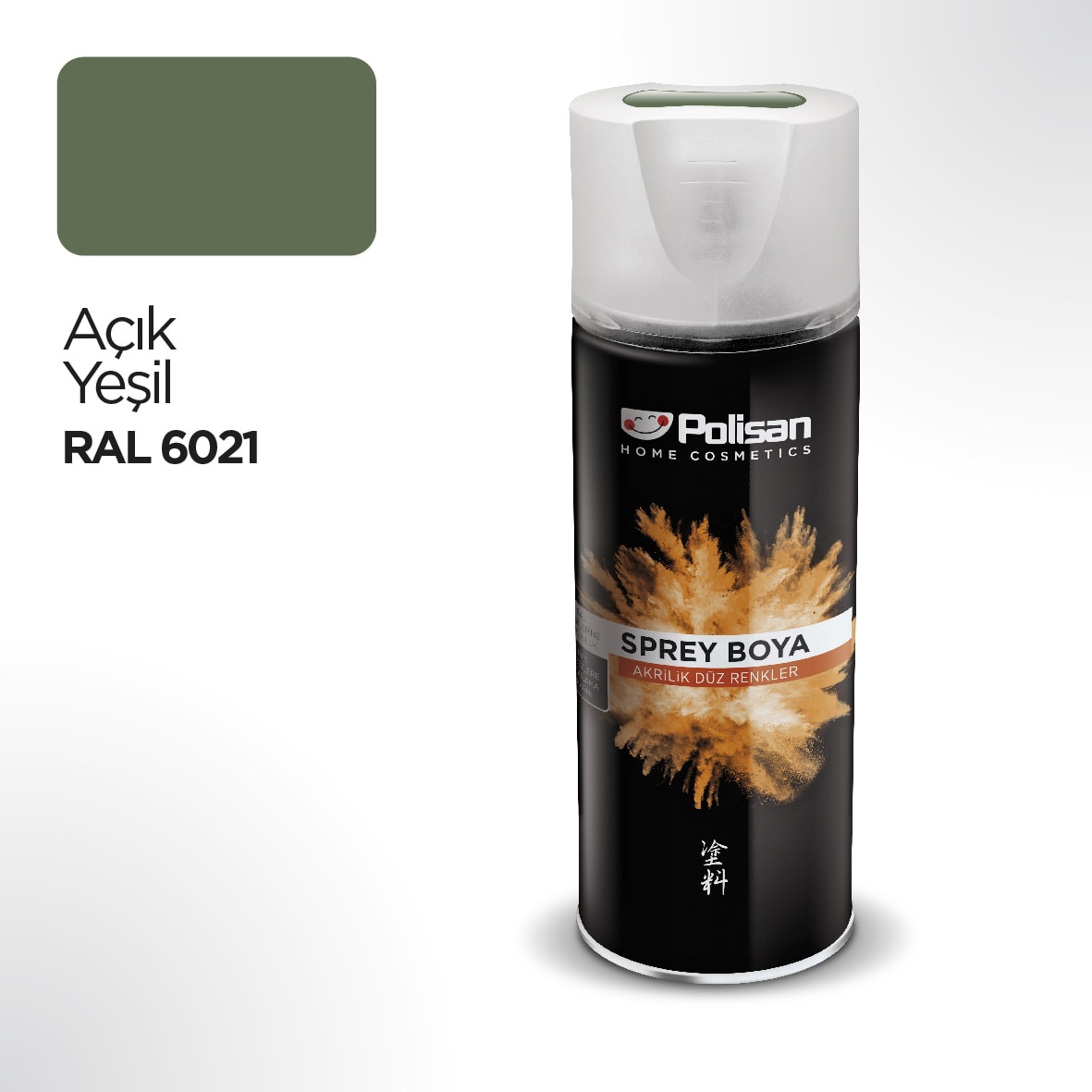 Akrilik Açık Yeşil Sprey Boya 400 ml - RAL 6012
