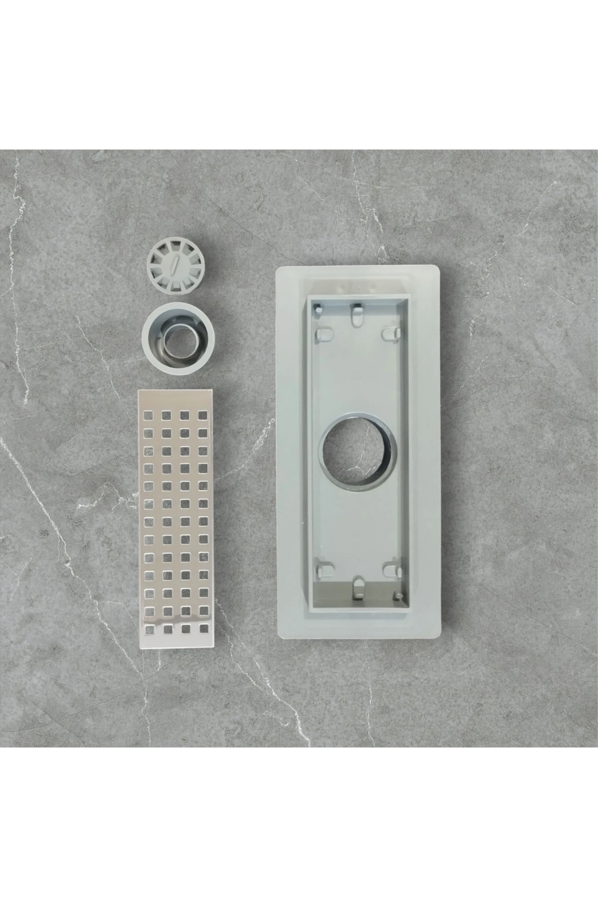 vera 20 cmkanal duş süzgeç sifonu paslanmaz krom çelik