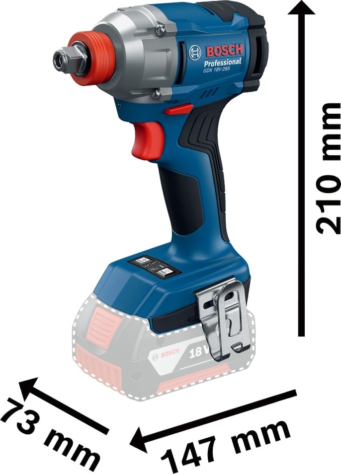 BOSCH Gdx 18V-285 + Gsb 185-LI Somun Sıkma ve Darbeli Matkap Seti (0 601 9n2 124)