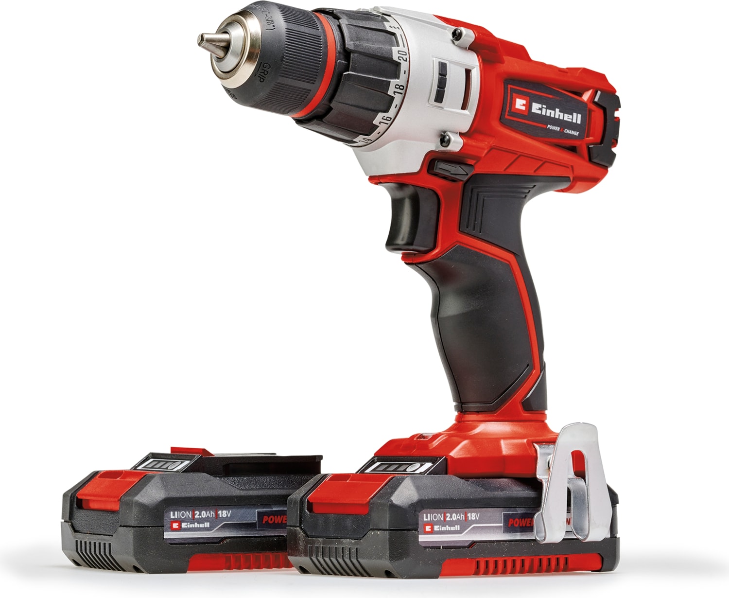 Akülü Vidalama TE-CD 18/2 Li (2x 2,0 Ah) Power X-Change (18 V, 44 Nm, 10 mm hızlı açılan mandren, 20 tork kademesi, 2 x 2.0 Ah akü ve şarj cihazı dahil) - 4514231