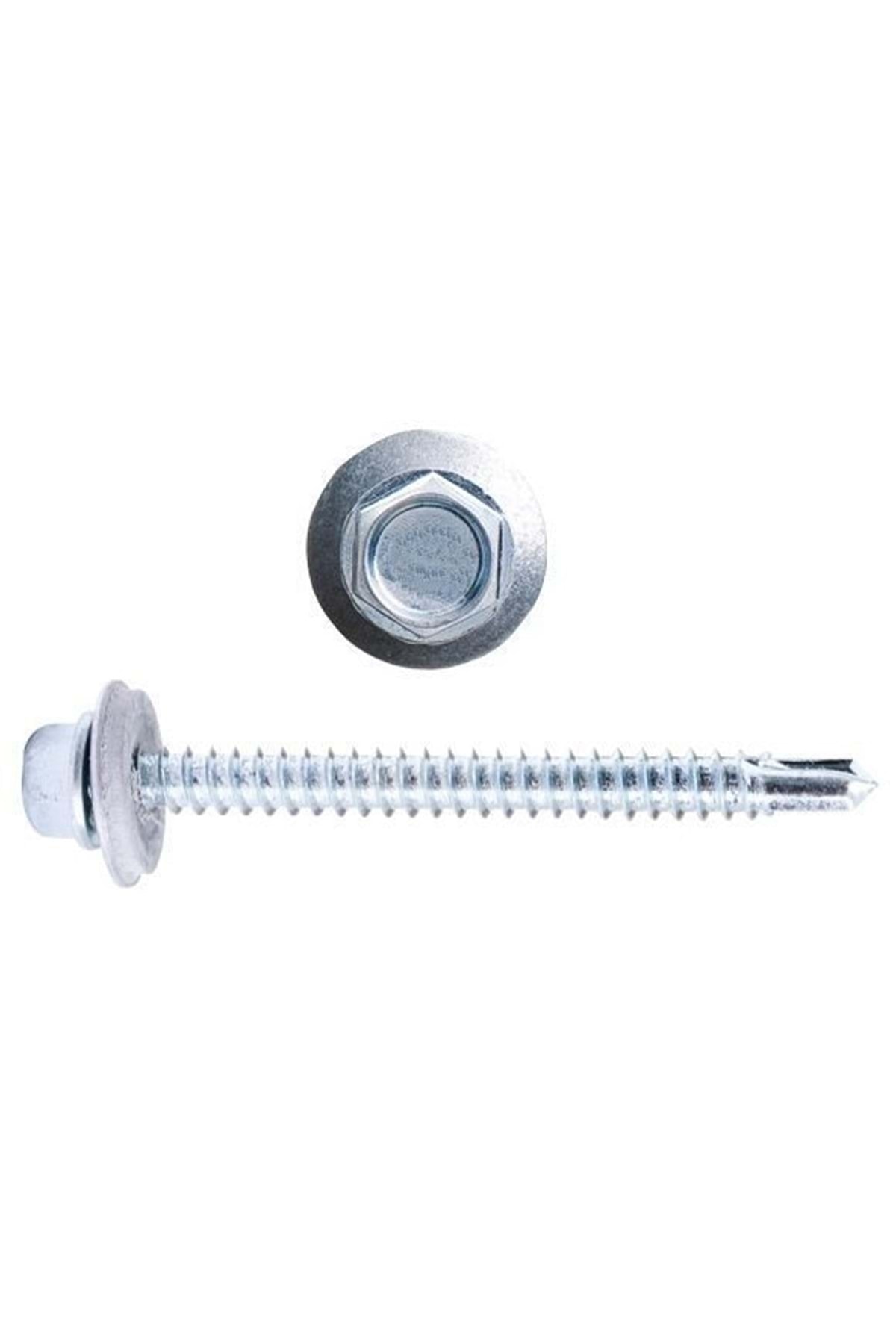 OZKUVVET Çatı Vidası 5.5x50 6mm Delme Kapasitesi (50'lı Paket)