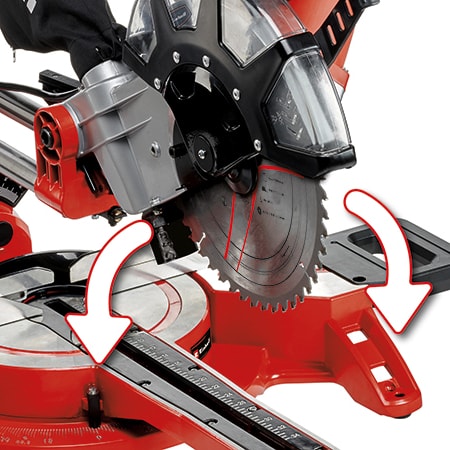 TC-SM 2534/1 Dual, Pistonlu Yatarlı Gönye Testere (Sağ-Sol)