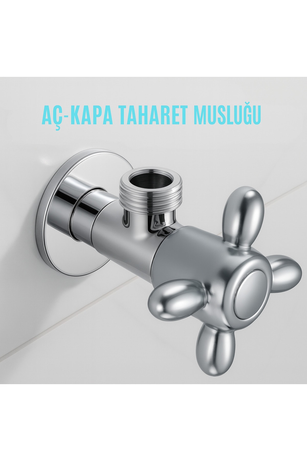 Aç Kapa Taharet Musluğu 1/2 - Dayanıklı Pirinç Gövde, Su Tasarruflu ve Uzun Ömürlü