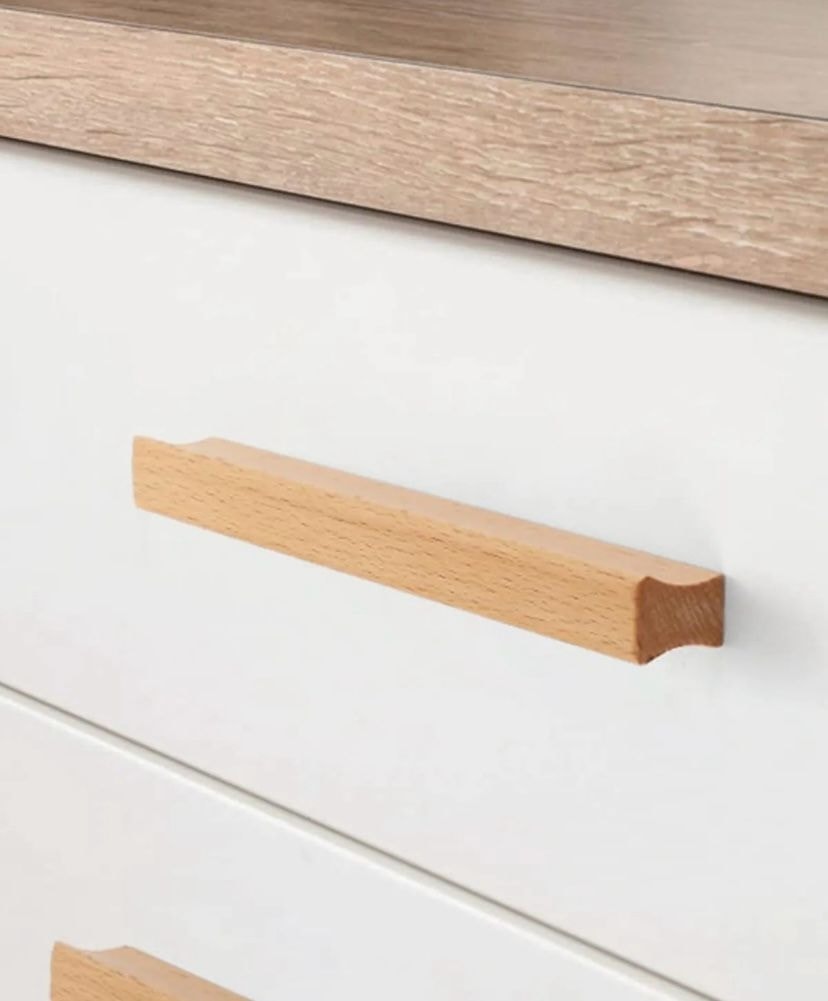 Topmah 96 mm (9.6 cm) Ahşap Kulp Lüks Country Mutfak Mobilya Dolap Çekmece Kulbu 96 mm