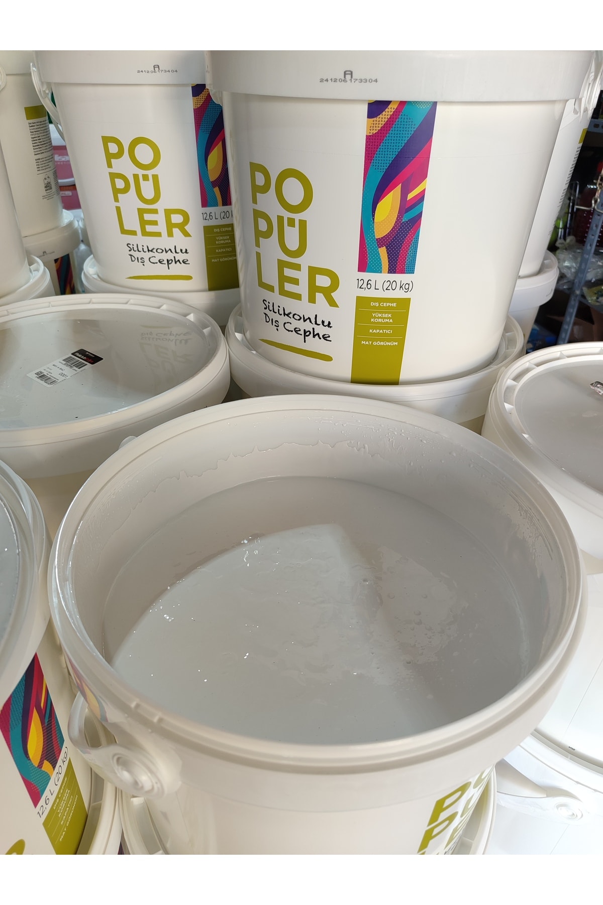 20 Kg Dış Cephe Beyaz Boya Silikonlu 1 Ci Kalite