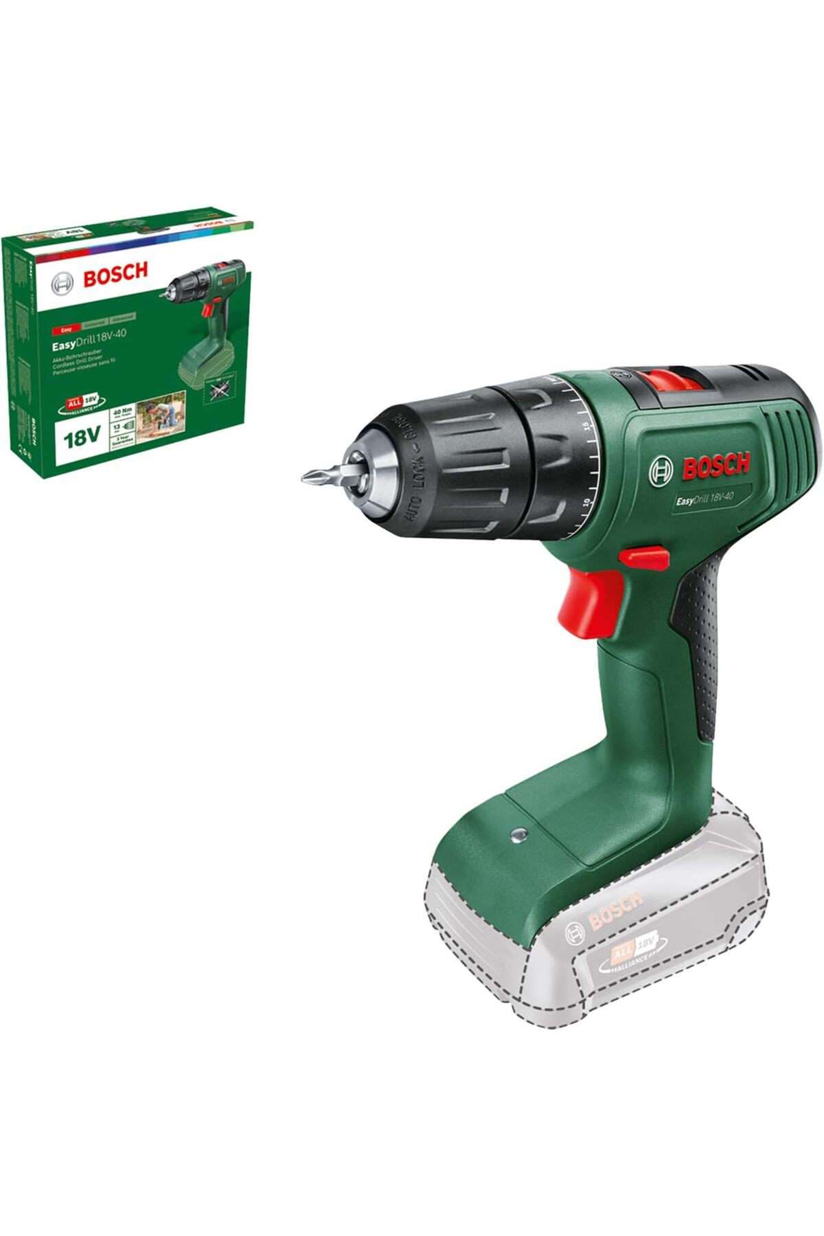 BOSCH Easydrill 18v-40 Aküsüz Darbeli Vidalama Makinesi
