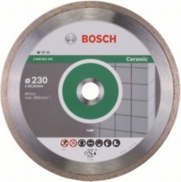 BOSCH - Standard Seri Seramik İçin Elmas Kesme Diski - 115 X 22,23 X 1,6 X 7 Mm