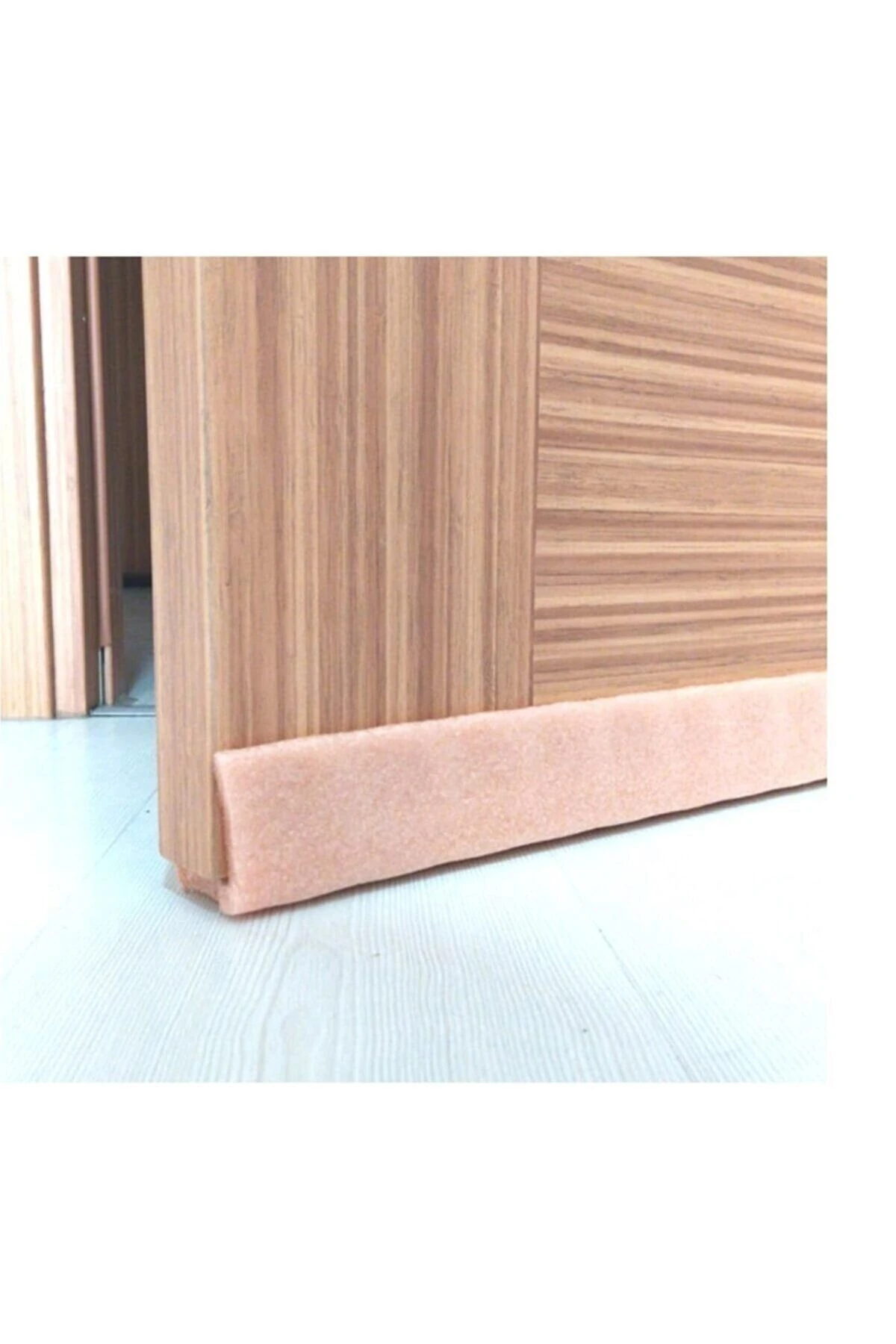 90cm Kapı Altı Soğuk Kesici Isı Yalıtımı Süngeri Kapı Altı Rüzgarlığı - Kahverengi