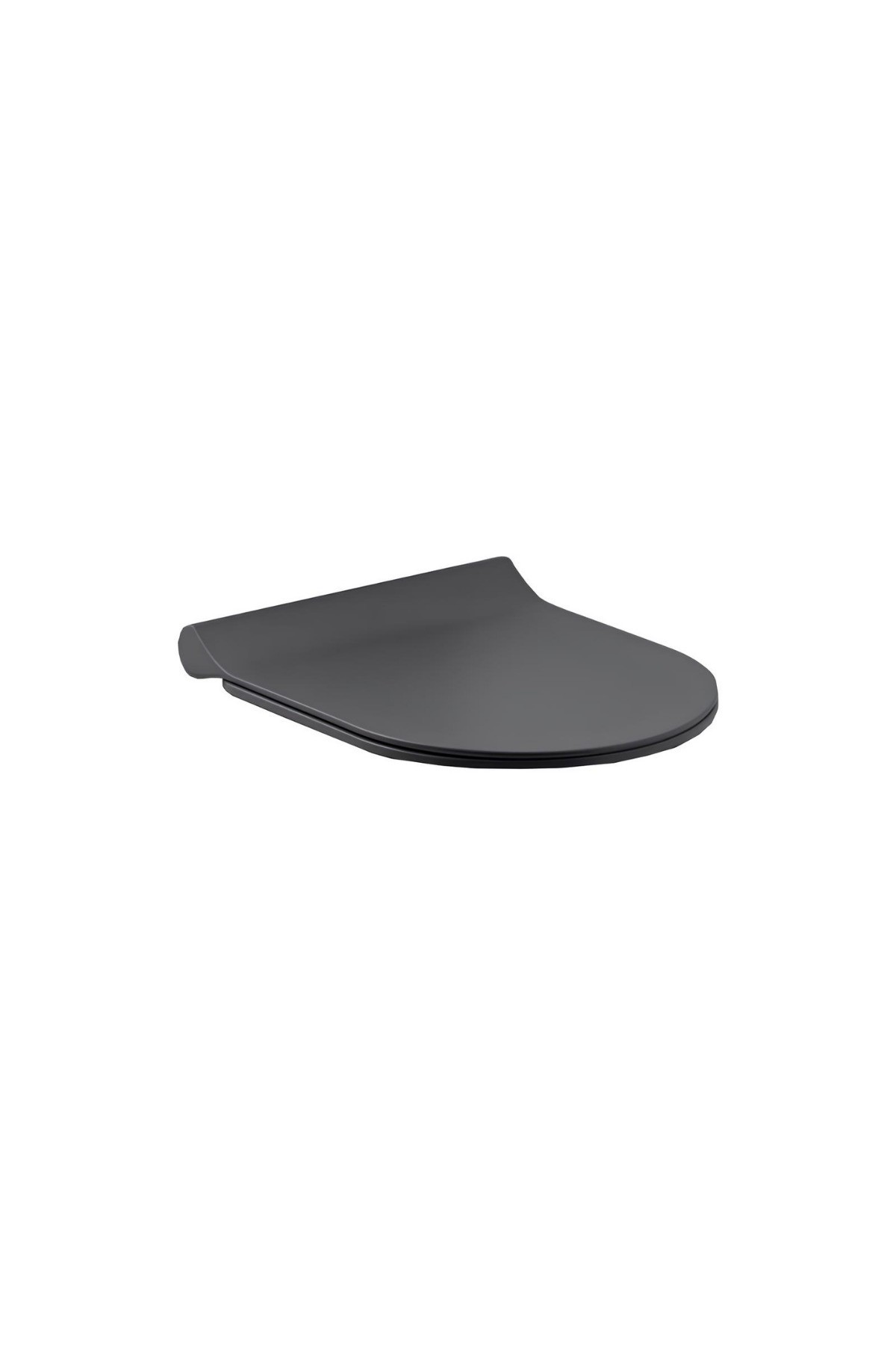 Hill Rimout Mat Siyah Asma Klozet A031221h, Yavaş Kapak