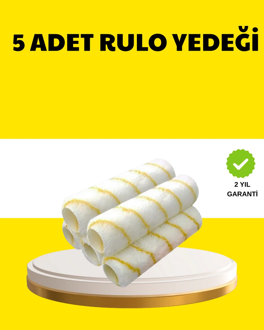 Zero Land Drnds 5’li Ince Işçilik Boya Rulo Seti Pürüzsüz ve Eşit Kaplama