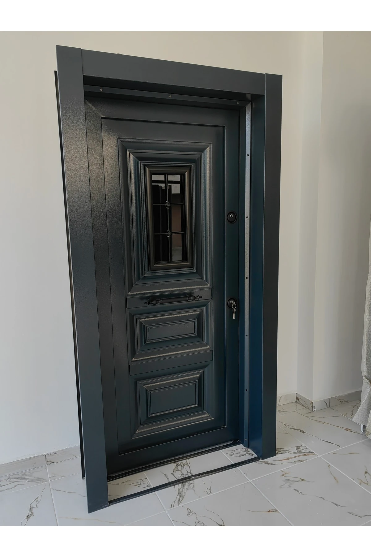 Camlı Çelik Kapı Sol