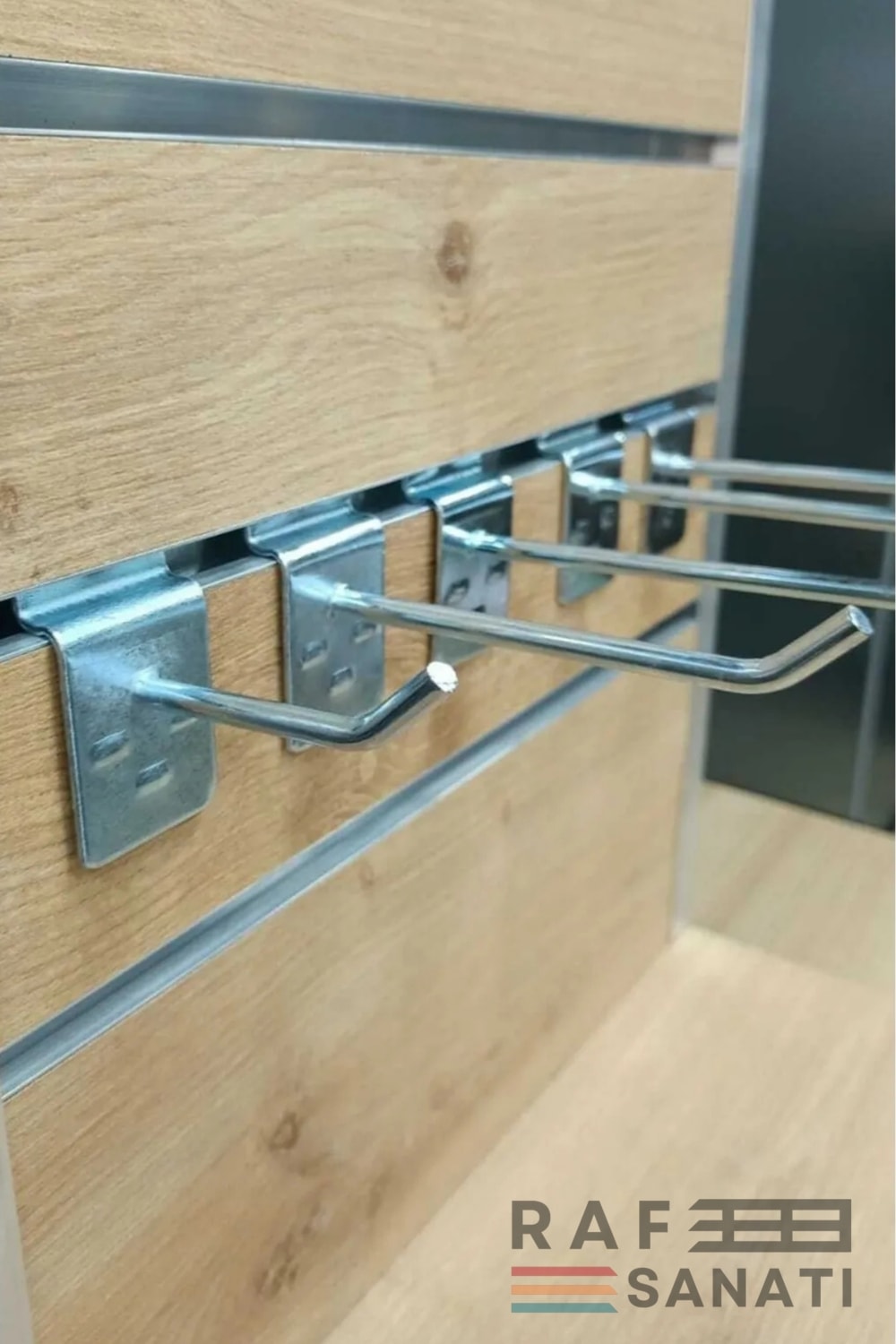25 Adet Kanallı Pano Kancası 10 cm - Askı Kanca Raf Askısı Raf Aksesuar Tel Askı Raf Kancası
