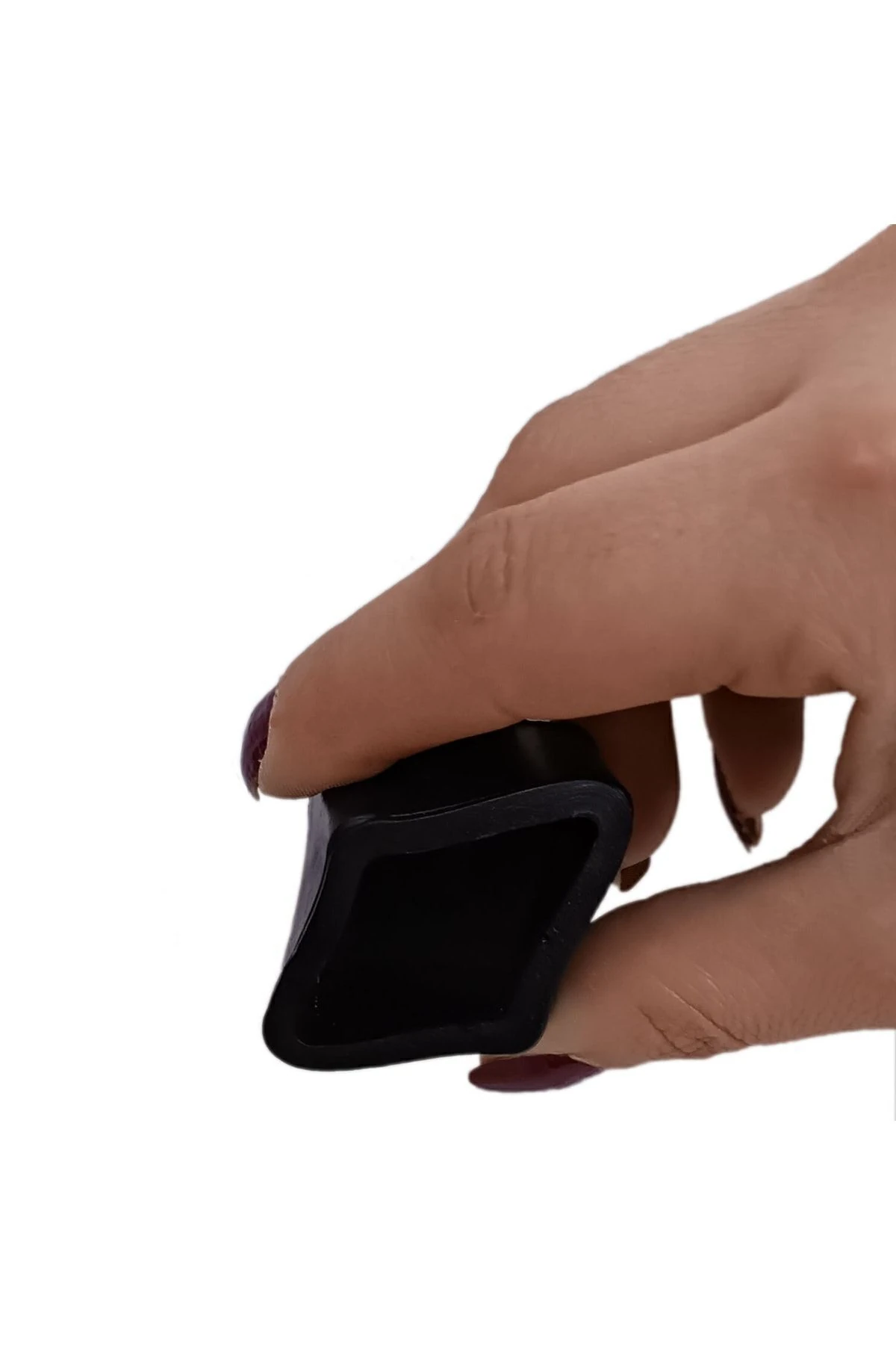 25x25 Mm Kare Pvc Sandalye Profil Ayak Pabucu Sessiz Yumuşak - Siyah (4 Adet)