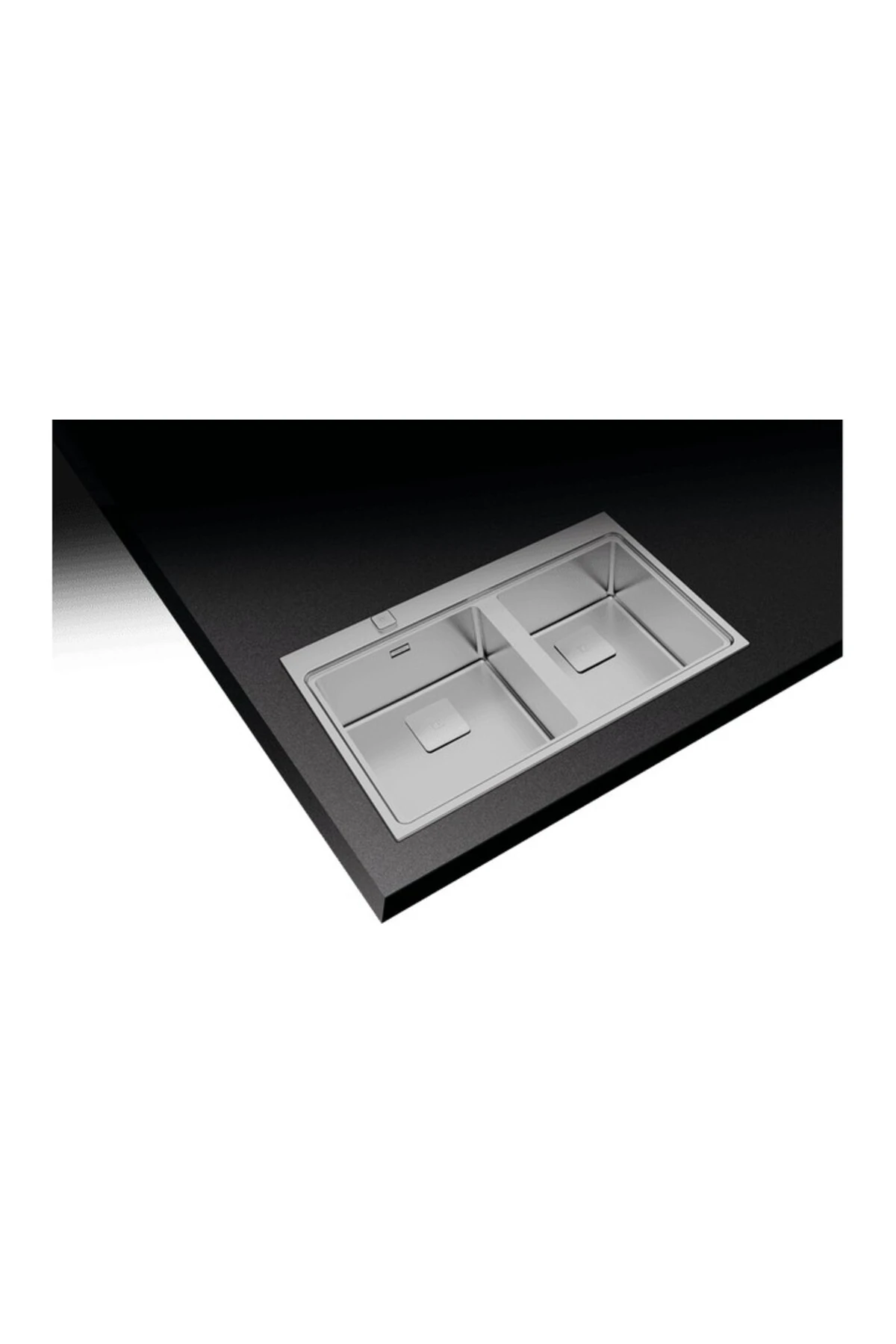 Zenit 2b 86 Tezgah Üstü Çift Gözlü Paslanmaz Çelik Mutfak Eviyesi