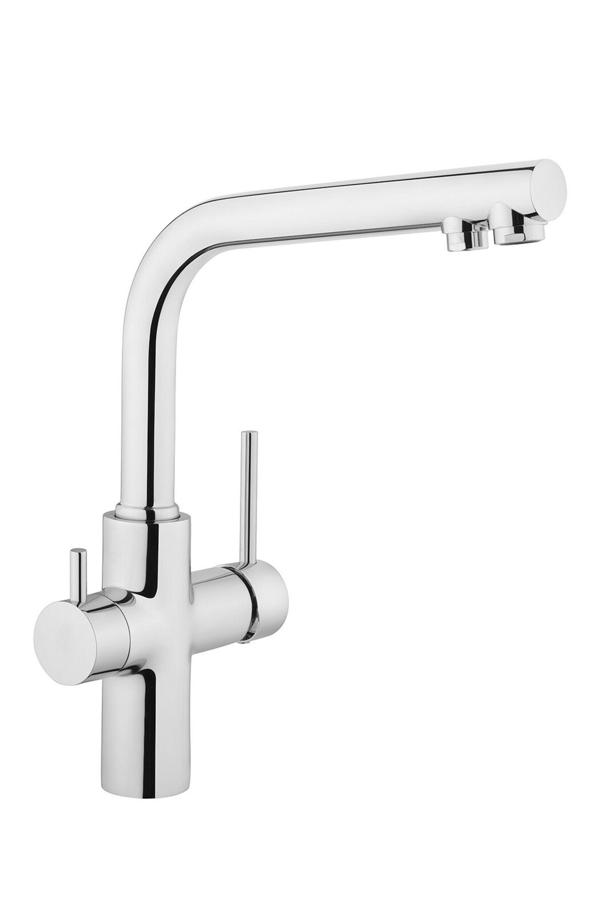 Split A42144 Dual-Flow Eviye Mutfak Bataryası, Krom