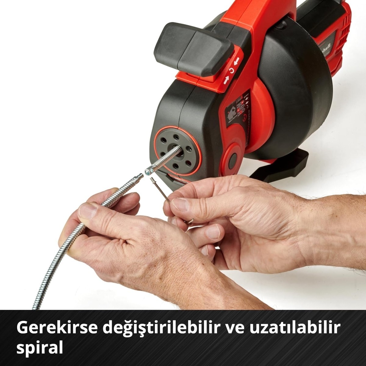 Akülü Boru Açma Makinesi TE-DA 18/760 Li-Solo Power X-Change (18 V, Li-Ion, 7,6 m temizlik spirali, 16-55 mm çapındaki borular için uygun, akü ve şarj cihazı dahil değildir) - 4514160