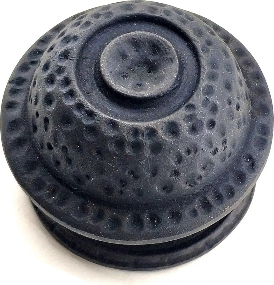 Antika Tarz Dekoratif Pirinç Gözlü Kapı Tokmağı - 78MM Çap, Oksit