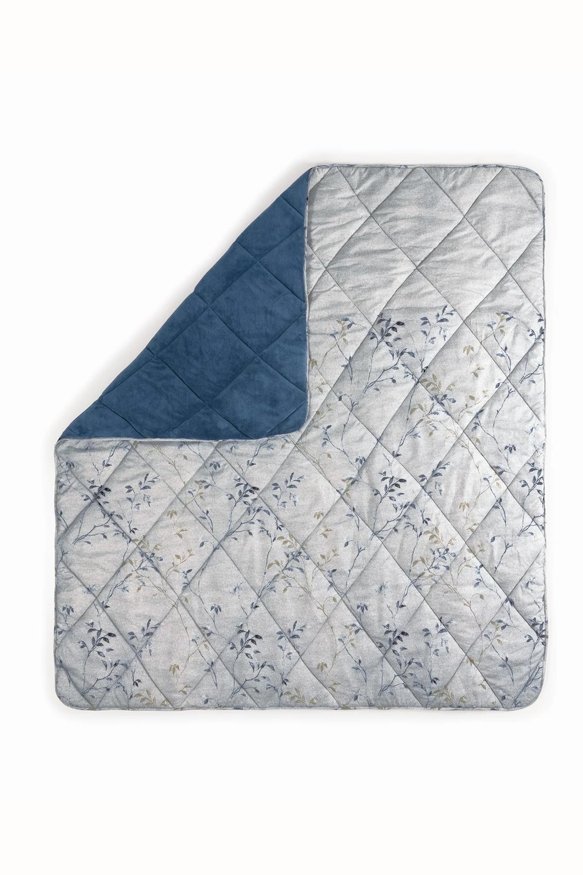 Velvet Çift Kişilik Yorgan Nitsa Denim 195x215 cm