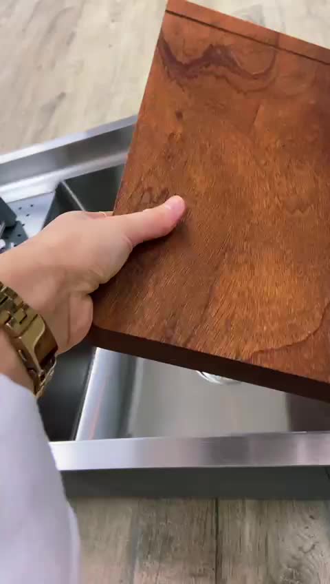 Almaya Tezgah Üstü Gümüş Eviye 304