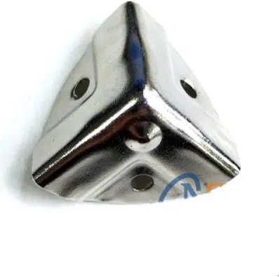 Dekoratif, Kutu, Sandık Köşesi - 35X22 Küçük, Nikel, 1 Adet