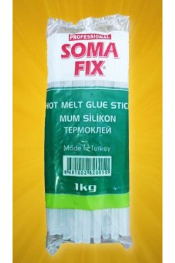1 kg 11.3x300 Mm Kalın Somafıx Mum Silikon Çubuk Sıcak Şeffaf