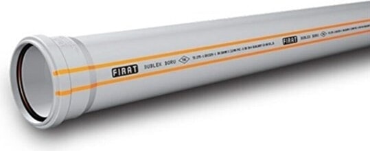 Dublex Pvc Atık Su Borusu Pimaş 100 x 2000 Mm.