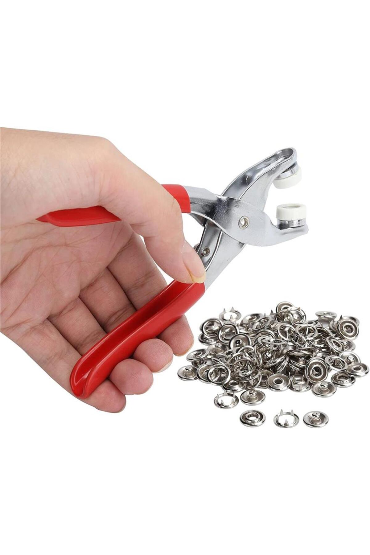 Metal Çıt Çıtlı Düğme Pensesi Ve Düğme Aparatları Gömlek, Elbise Kıyafet Düğme Aparatı