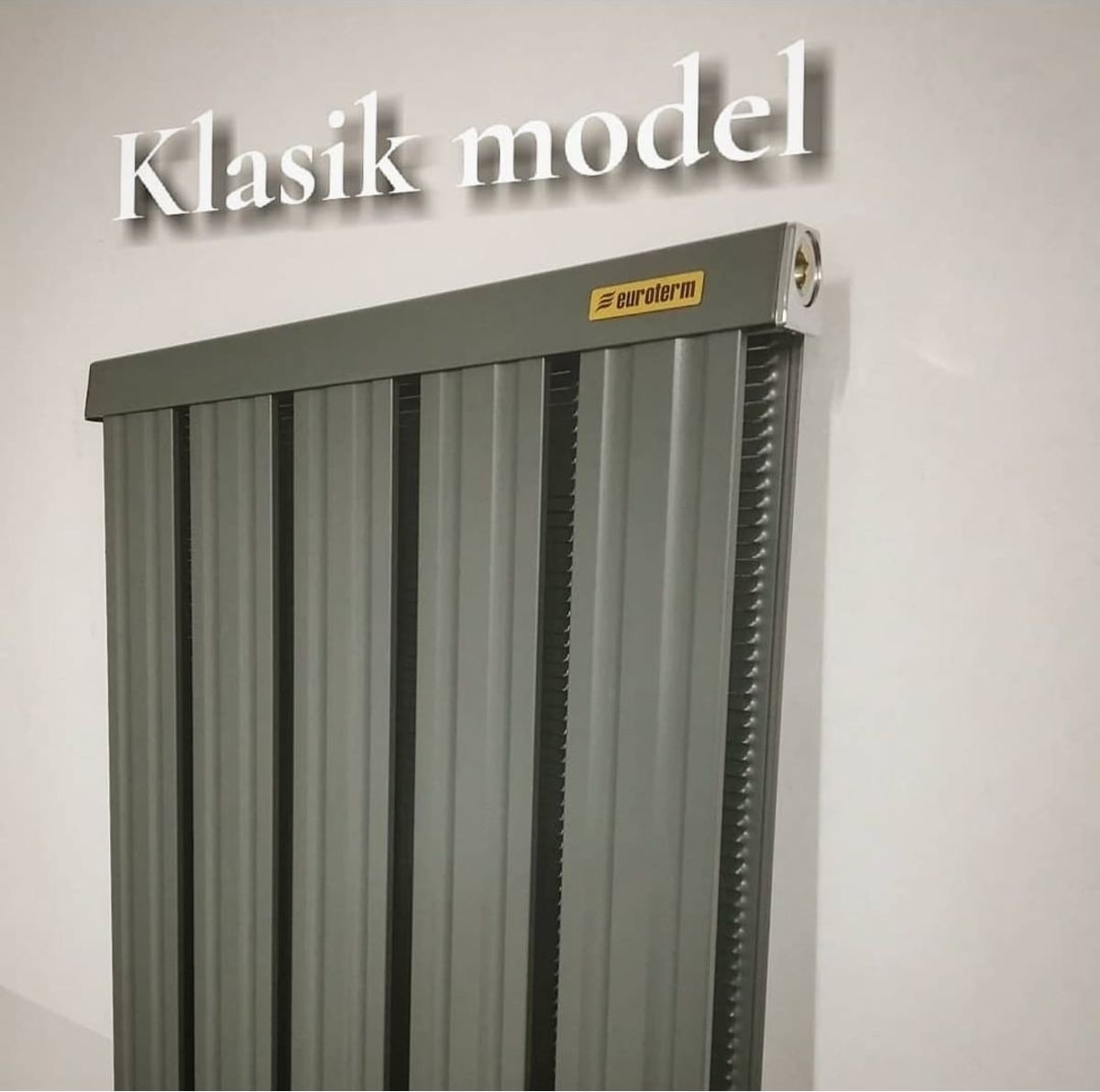 Alüminyum Panel Radyatör Klasik 1500 x 400 Ral 7016 Antrasit Gri