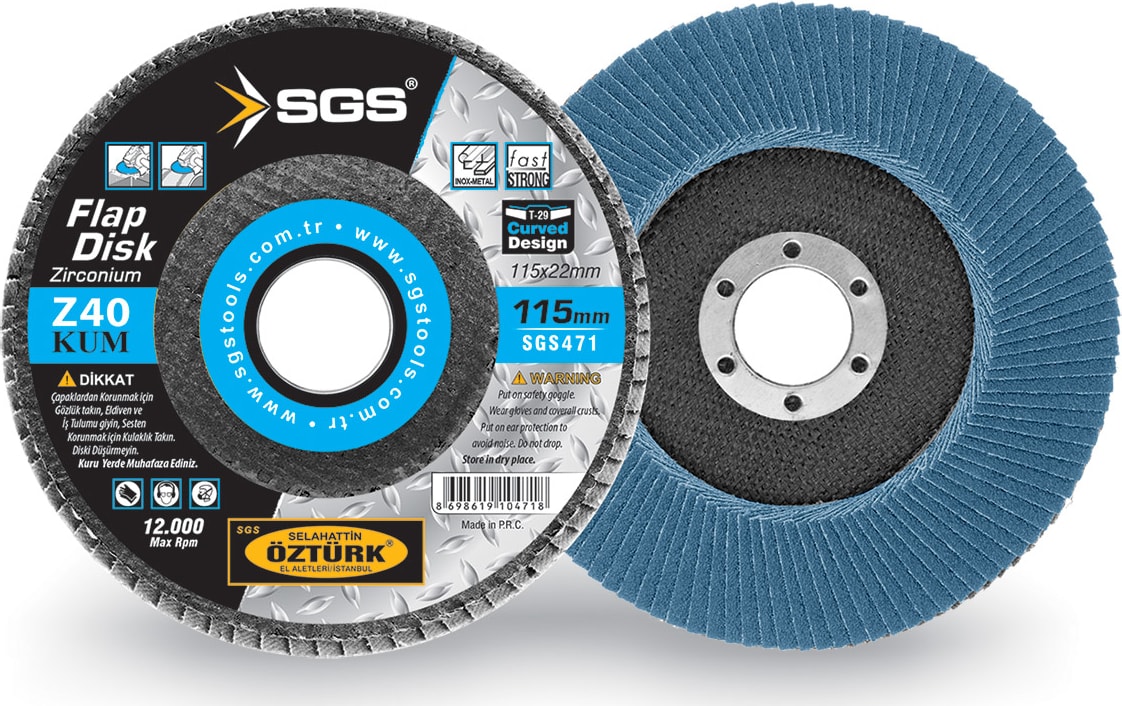 SGS 472 Flap Disk Zirconium Zımpara 115 Mm Z 60 Kum