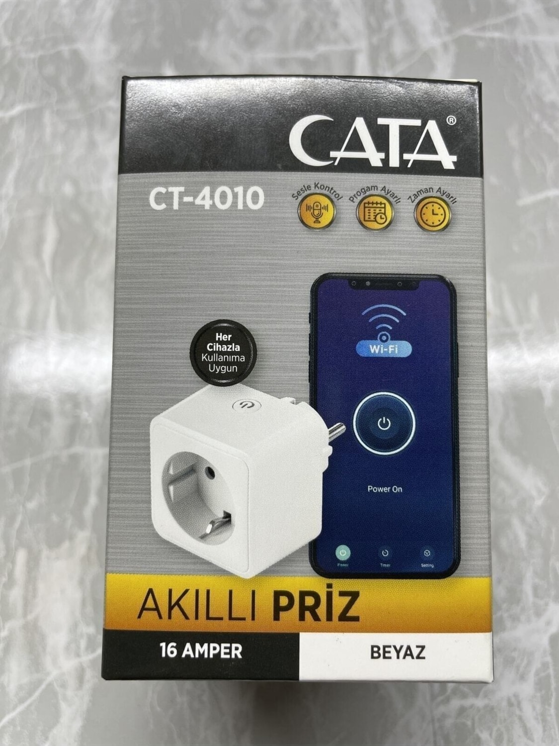 CT-4010 Akıllı Wifi Priz Uzaktan Kontrol Tuya Smart Life
