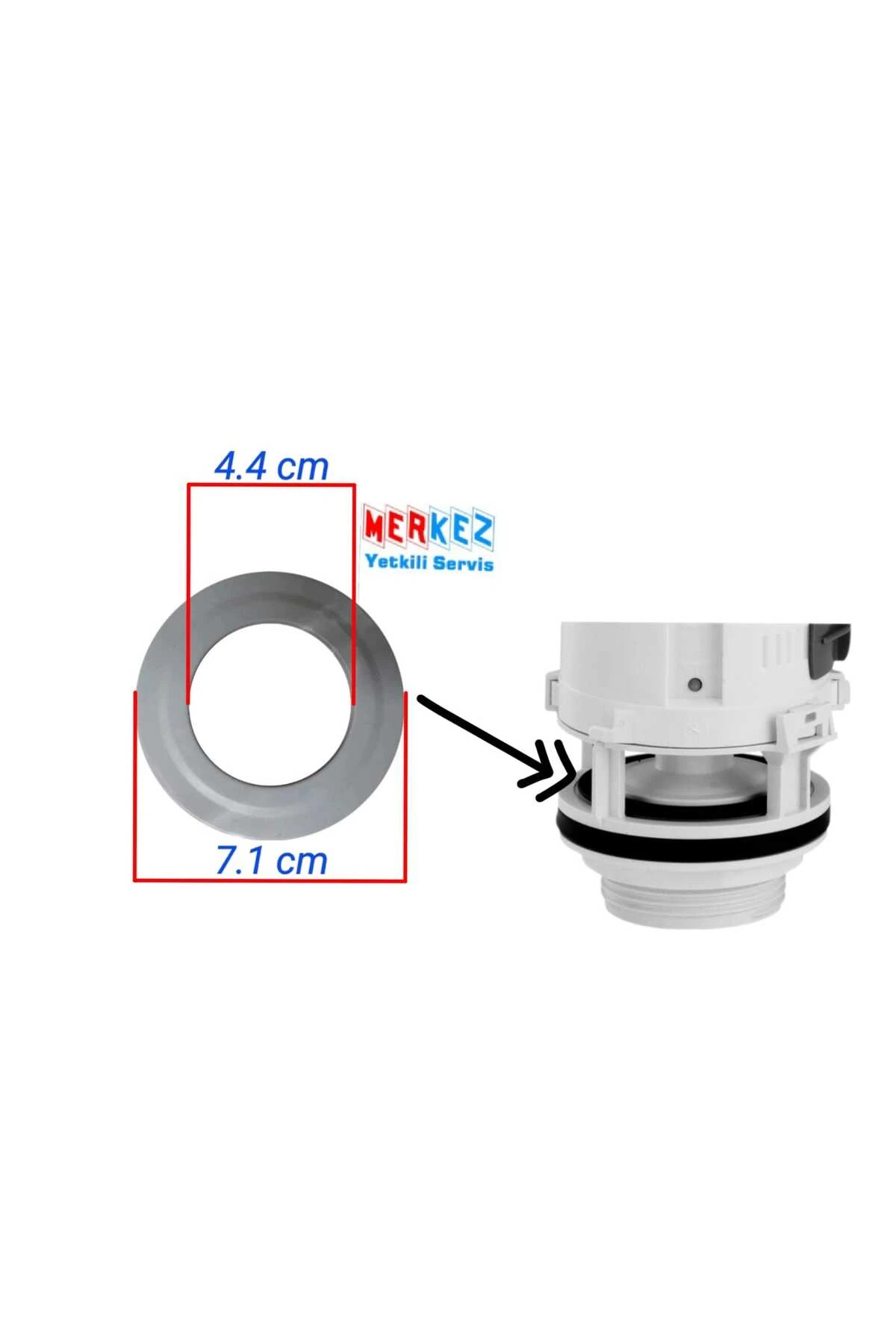 Serel Klozet Basmalı Rezervuar Iç Takımı Contası