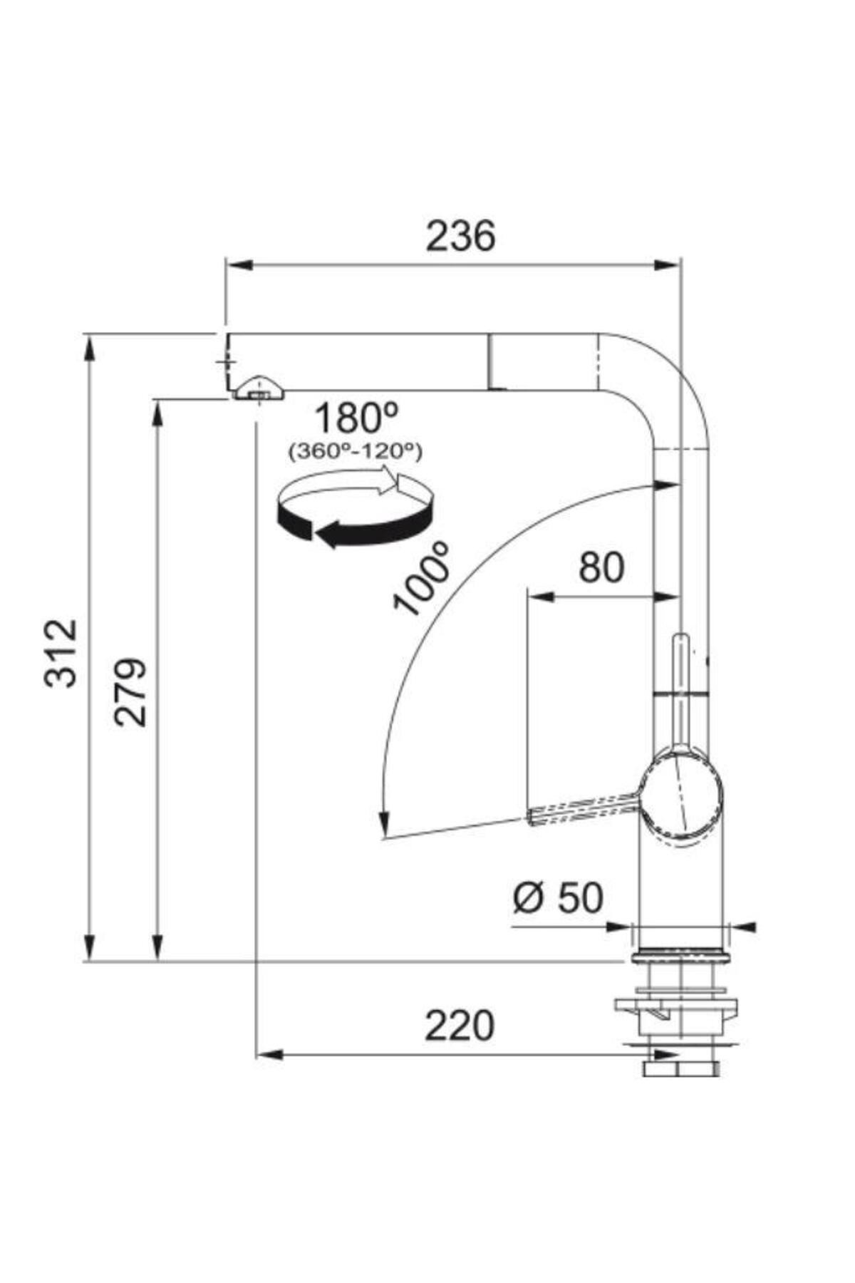 Ubg 611-86 Bianco Eviye Actıve Doccıa Plus Armatür Set