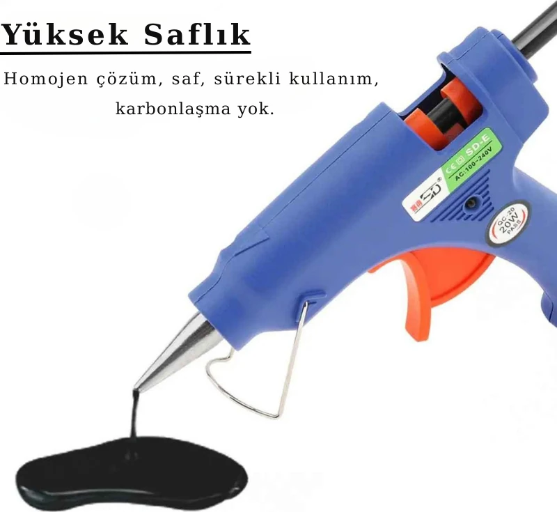 10 Adet 20CM 11mm Kalın Siyah Yüksek Yapışma Güçlü Mum Silikon Tutkal Çubuğu Dıy Boyasız Göçük Onarım Malzemesi